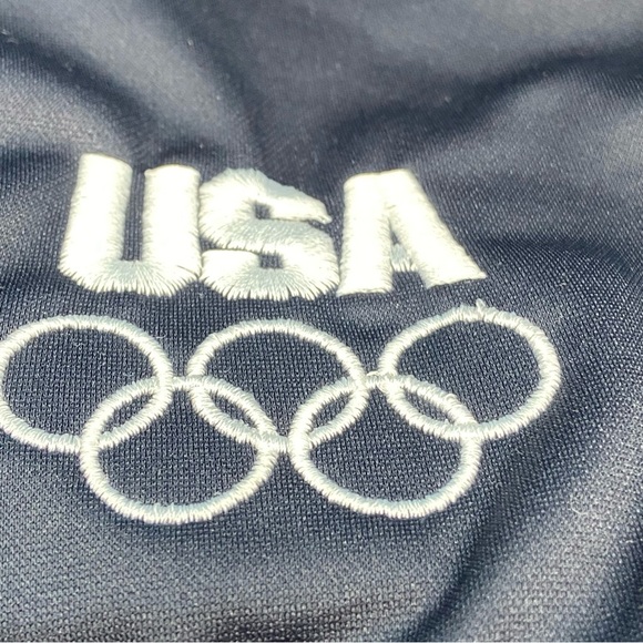 USA Olympic Track Jacket Full Zip Black Size XL MADE IN USA - Picture 12 of 13